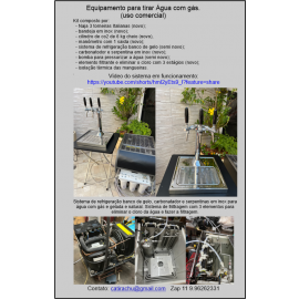 Naja 3 torneiras com: água com gás gelada, água gelada e água natural.