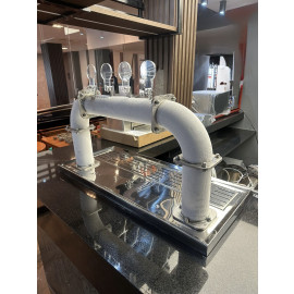 Chopeira trave CONGELADA com 4 torneiras com 1 pre resfriador expansão duplo 110 L/h